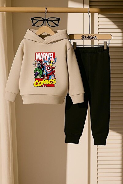 BENROMA SET DE PENTRU 3 FĂRĂ DE COPII IMPRIMAT MARVEL