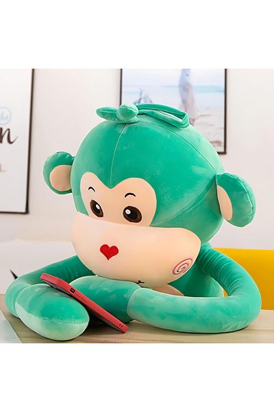 e-life Imported Fabric Cute Monkey Plush Toy 75 cm – Extra Soft, Vibrant Color Sleeping and Playmate