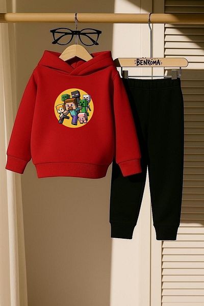 BENROMA SET DE PANTALONI DE ANTRENAMENT PENTRU COPII IMPRIMAT CRAFT 3 FIRE