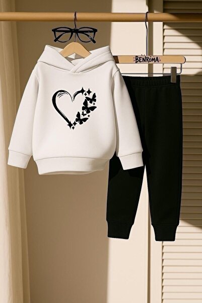 BENROMA KALP BASKILI 3 İPLİK ÇOCUK EŞOFMAN TAKIMI