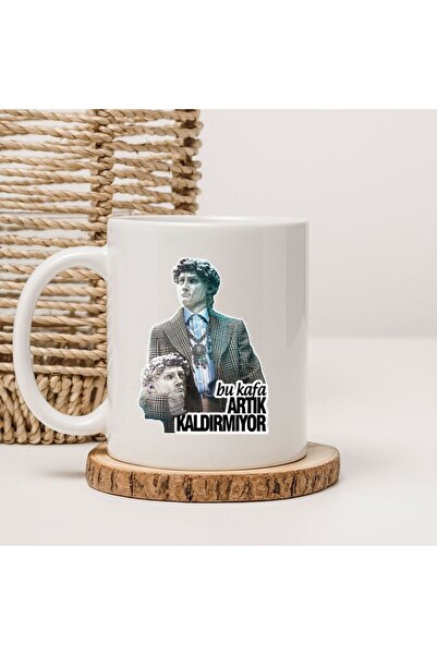 kubdekor This Head Can'T Lift Anymore Illustration Print Mug Cup