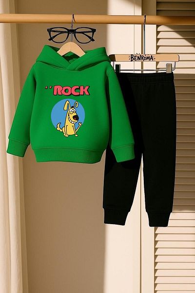 BENROMA SET DE PANTALONI DE ANTRENAMENT PENTRU COPII IMPRIMAT ROCK