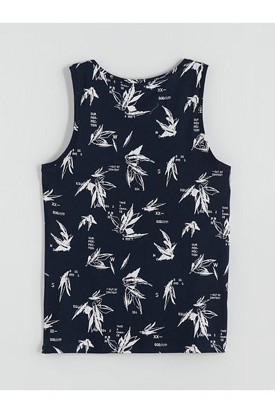 LC Waikiki Crew Neck Printed Men's Sleeveless T-Shirt