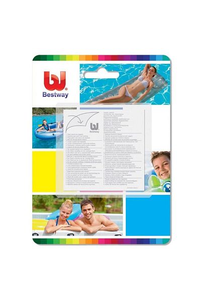 BESTWAY Folie autoadeziva pentru reparat produse gonflabile 62068, 6.5 x 6.5 cm, set 10 buc
