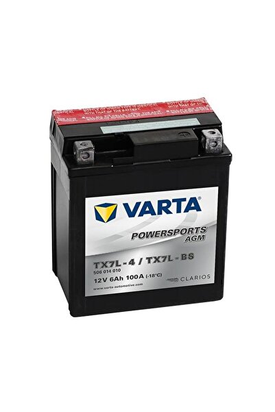 Varta TX7L-4 / TX7L-BS AGM Motorsiklet Aküsü 6Ah