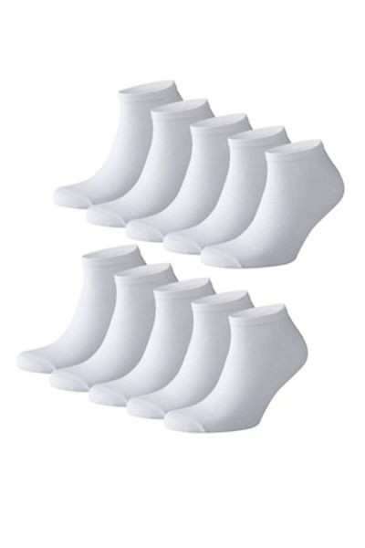 OEM Sunny Side - Low-Cut Men's Sports Socks, 10 Pack, Cotton, White, Size 39-42 EU