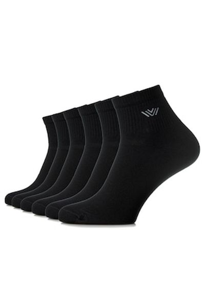 OEM Set 6 pairs dynamic socks made of combed cotton without seams, men, black, size 41-43