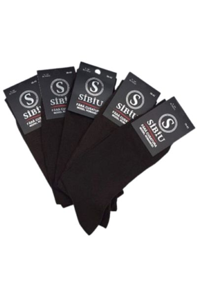 OEM Set 5 pairs men's cotton socks, seamless, Sibiu, 39-42, Brown
