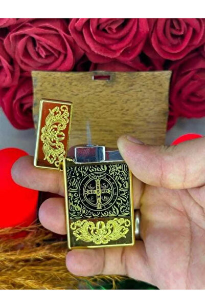 H.D ÇAKİBİÇAK DÜNYASİ COSTANTİN İŞLEME TURBO GAZLI ÇAKMAK AHŞAP KUTUDA