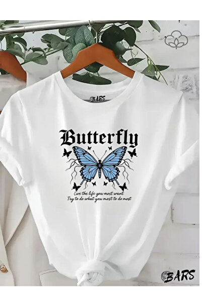 barsdepo Tricou oversize cu imprimeu, tricou oversize unisex alb