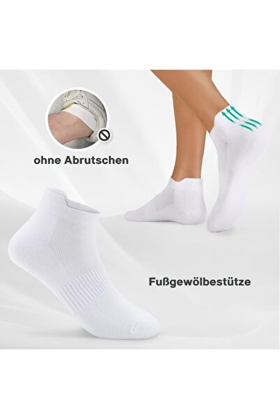 Oag Șosete bărbătești OVERTANG, set de 10 perechi, bumbac respirabil, alb, mărimea 35-38 EU