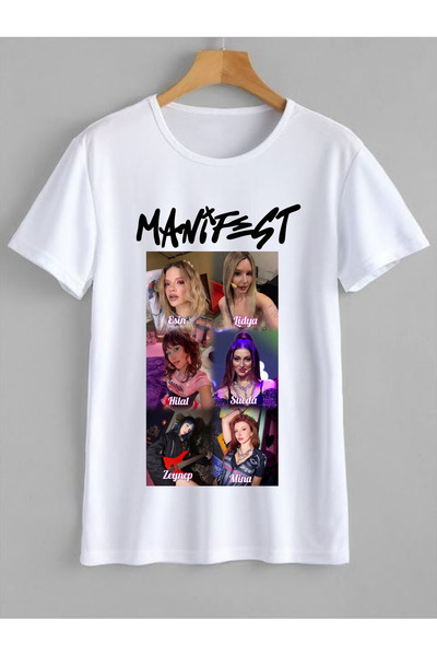 RYO FASHİON Tricou pentru copii cu design de grup Mani̇fest, alb, unisex