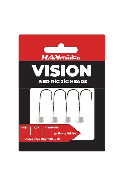 Hanfish Vision Ned Rig Peary White Jig Head 5.7gr