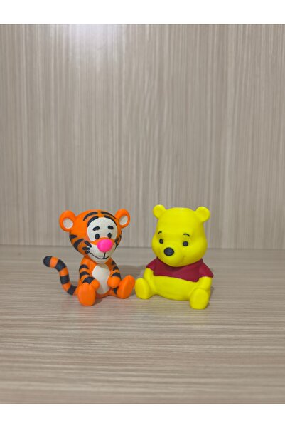 Alwin3d Winnie the Pooh & Tigger 2’li Figür Seti – 7 cm