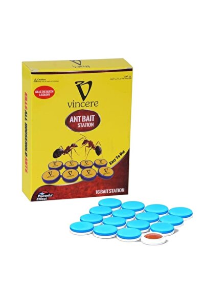 Generic مصيدة حشرات النمل من فينسير، 16 محطة، طُعم جل للنمل، يقضي على مستعمرا...