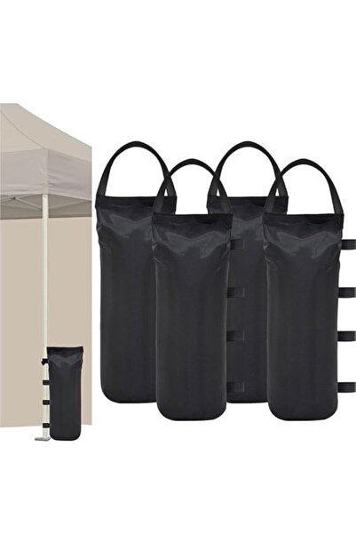 Generic Beauenty 4 قطع/عبوة من أكياس الرمل لأوزان الخيام المظللة، 600D كيس رم...