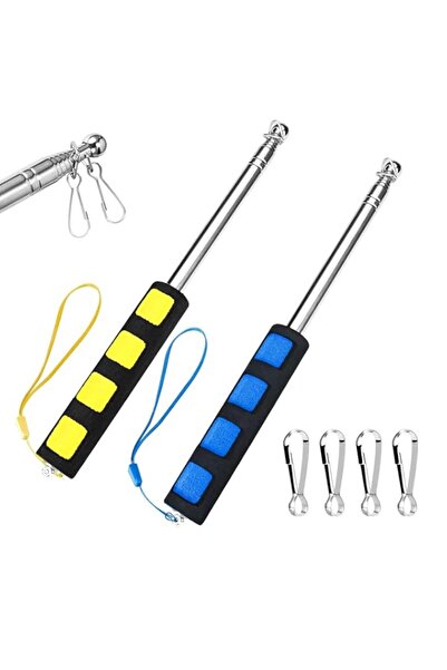 Generic BIGTHREE Telescopic Handheld Flagpoles, Portable Telescopic Flagpole,...