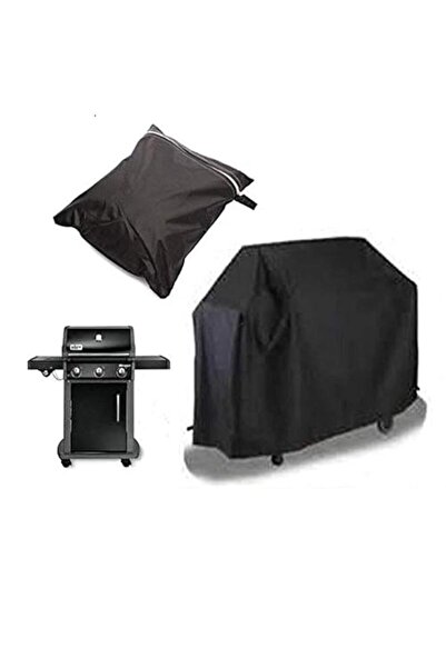 Generic Black waterproof BBQ cover Outdoor rain Barbecue Grill protector For ...