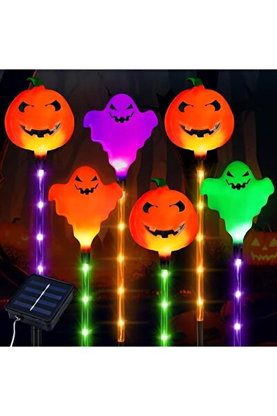 Generic مجموعة من 6 مصابيح الهالوين الشمسية من NALACAL مزودة بـ 8 أوضاع - أوت...