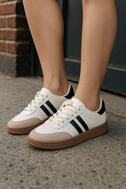 Trendova Alb-negru-maro Talpă unisex Confortabilă zilnică ușor Pantofi sport ...