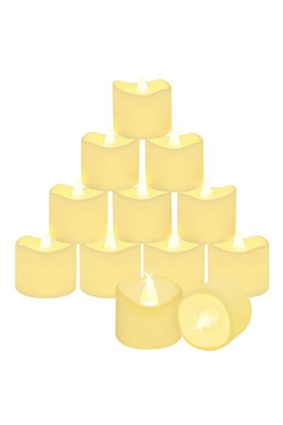 Generic MOMENT 24 Pack Flameless Mini LED Votive Candles, Realistic Flickerin...