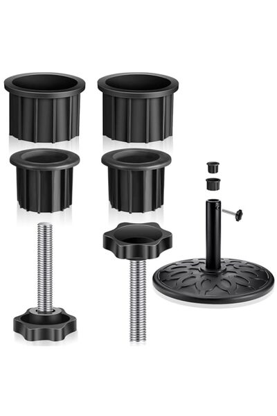 Generic غطاء وحلقة ثقب قاعدة حامل المظلة وغطاء حامل المظلة قطعة بديلة لحامل ا...