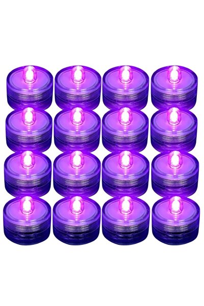 Generic ضوء شمعة LED مقاوم للماء، شموع شاي بدون لهب مقاومة للماء باللون الأرج...