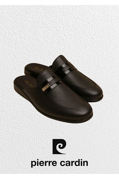 Pierre Cardin Men's Clothing 5 Piece Boxed 100% Cotton Robdöşambır - Pajama Set Set & Leather Slippers