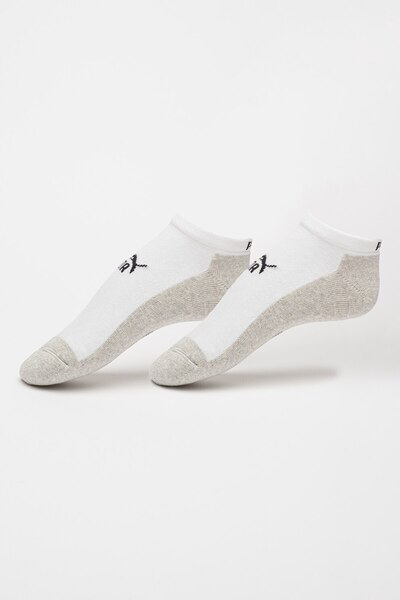 Puma , Short Socks with Logo, White, Grey Melange, Size 43-46