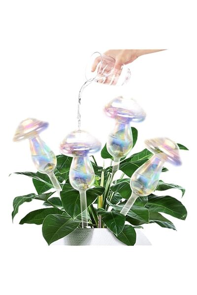 Generic Glass Plant Watering Globes,4pcs Plant Automatic Water Bulbs Flower Self Feeder Balls Irrigation De