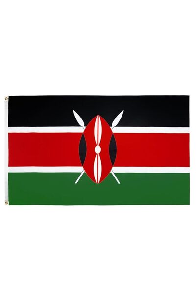 Generic علم أريزونا - علم كينيا - 150 × 90 سم - علم كينيا 90 × 150 سم بوليستر...