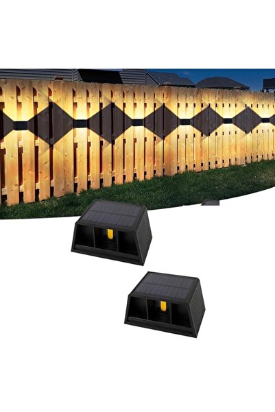 Generic قطعتان من مصابيح الحائط الشمسية - مقاومة للماء IP65 لأعلى ولأسفل تضيء...