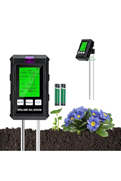 Generic جهاز قياس درجة حموضة التربة ماكبازيل ثنائي المسبار 6 في 1، لقياس رطوب...