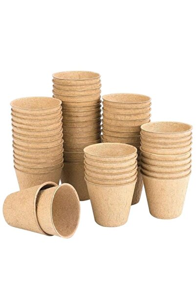 Generic BOLAKE 100 قطعة من أواني زراعة البذور، كوب شتلات قابل للتحلل للاستخدا...