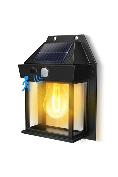 Generic Bukela Solar Powered Motion-Sensor Wall Lamp Tri-Mode Motion Sensor w...