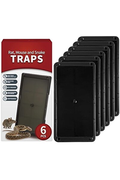 Generic مصيدة فئران لاصقة من أزوني، 6 قطع، مصيدة صمغ فائقة القوة للصراصير/الف...