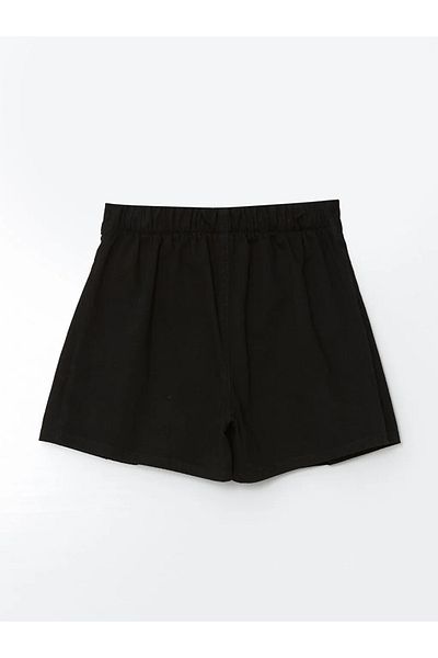 LC Waikiki Lcw Kids Black Elastic Waist Girls' Shorts Skirt
