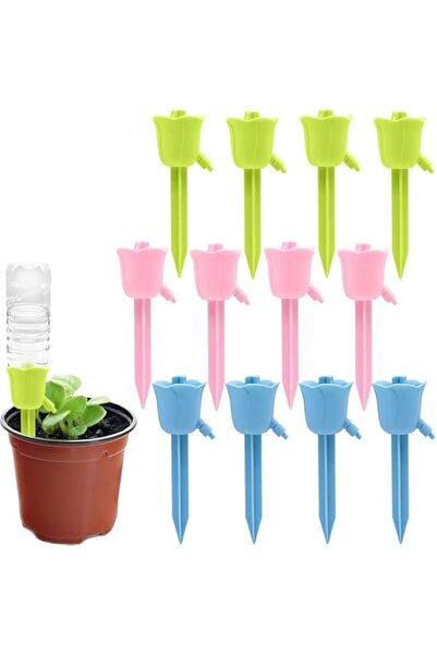 Generic 12 Pack Self-Watering Plant Spikes,Plant Insert Adjustable Valve, Aut...