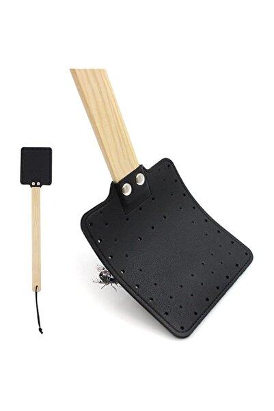 Generic مضرب ذباب جلدي من YHRY، مضرب ذباب قوي لمكافحة الحشرات والبعوض والدباب...