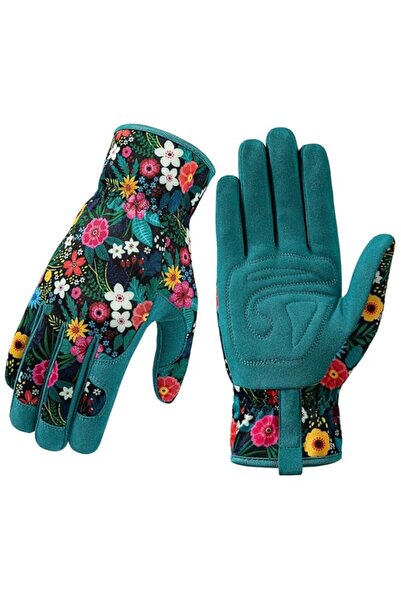 Generic قفازات البستنة، قفازات جلدية قابلة للتنفس مع قبضة، قفازات عمل مقاومة ...