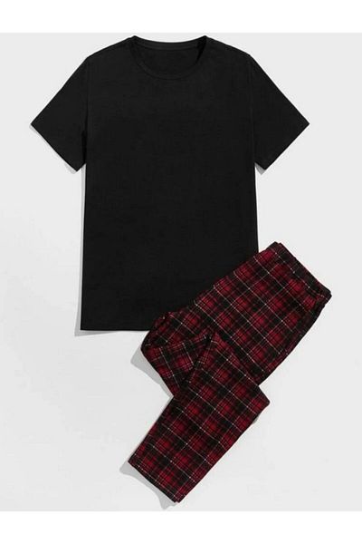Hunors Sportswear & Company Men's Plaid Pajama Set