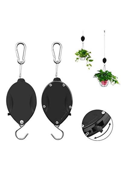 Generic بكرة نباتات قابلة للسحب من NALACAL، خطاف تعليق نباتات قابل للتعديل مع...