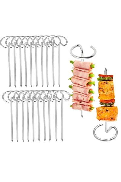 Generic Air Fryer Oven Skewers, Metal Standing Kebab Skewer, Mini Kabob Skewe...