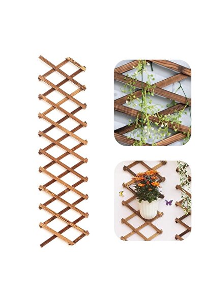 Generic وعاء زرع خشبي شبكي من Iceyyyy - إطار زرع خشبي معلق قابل للتمدد، مناسب...