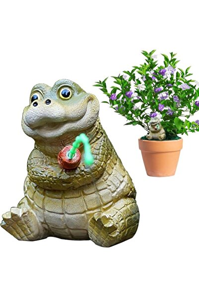 Generic Crocodile Figurine - Resin Cute Tiny Animal Garden Figurines | Garden...