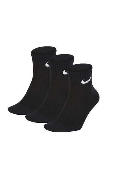 Nike Men's Sports Socks, 3 Pairs, Dri-Fit, Black, Size 42-46 EU
