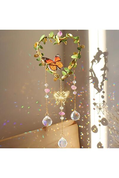 Generic TERRIFI نافذة معلقة، مصيدة شمس، مصائد شمس على شكل قلب معلقة على الناف...