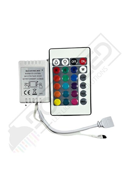 AboutThePerfect RGB Kontrol Ünitesi, Kumandalı, Çok Renkli, Işık Sürücü