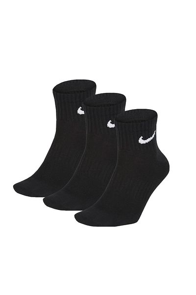 Nike Men's Sports Socks, 3 Pairs, Dri-Fit, Black, Size 42-46 EU
