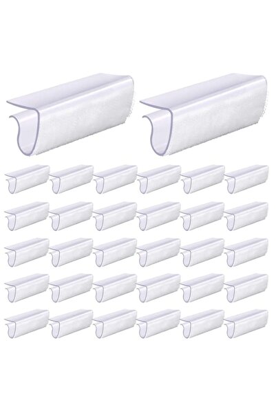 Generic Glarks 30 Pack Rectangular Shape Plastic Table Cover Clips Tablecloth...